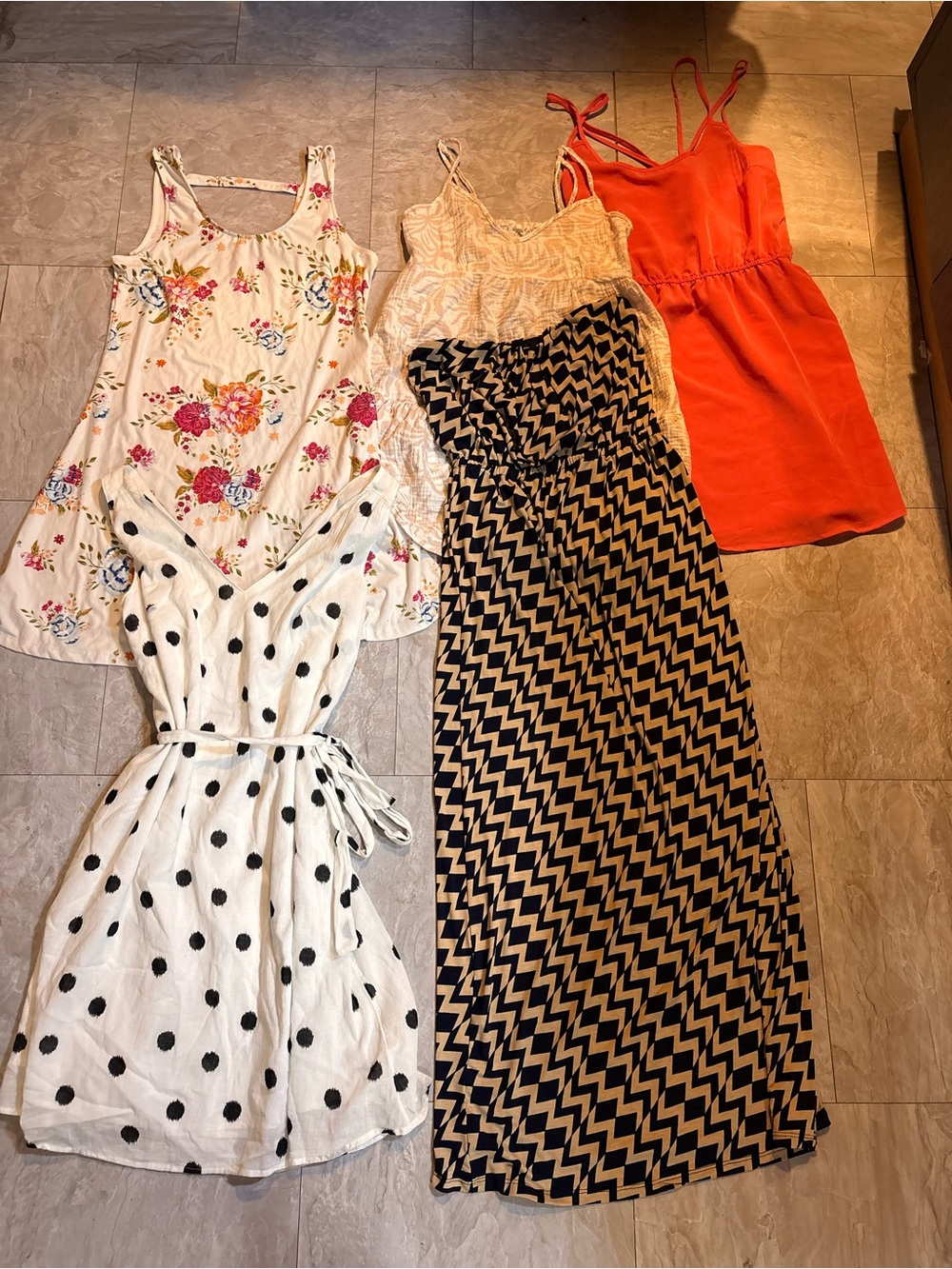 Assorted Women's Dresses - Floral, Polka Dot, Chevron, Lace & Coral Options